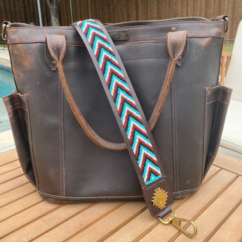 Nena and Co full leather Mexico bag AND strap!
